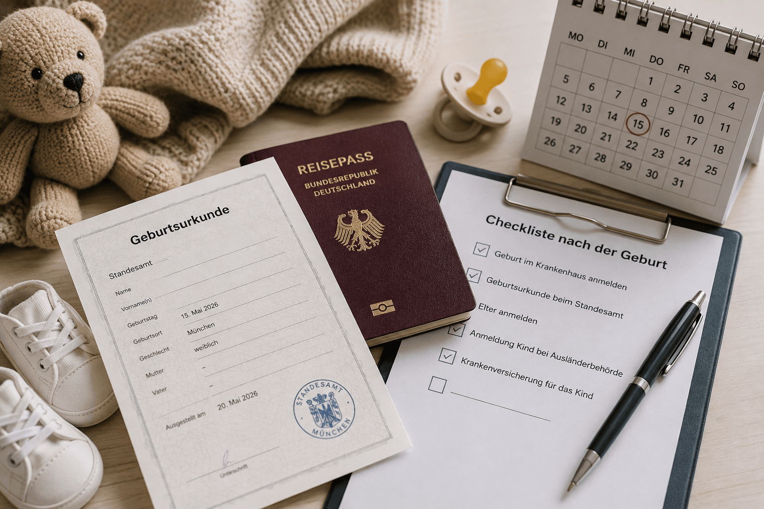 Німецькі документи про народження дитини
